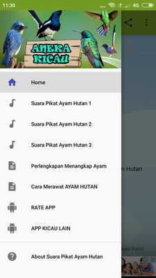Emulate Android APK Suara Pikat Ayam Hutan