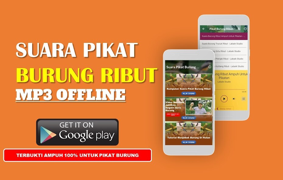 Run android online APK Suara Pikat Burung Kecil Ribut from MyAndroid or emulate Suara Pikat Burung Kecil Ribut using MyAndroid