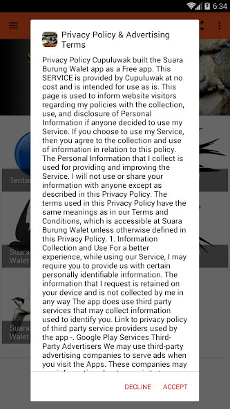Run android online APK Suara Pikat Burung Walet Mp3 from MyAndroid or emulate Suara Pikat Burung Walet Mp3 using MyAndroid