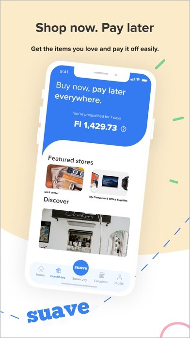 Run android online APK Suave: Buy now, pay later. from MyAndroid or emulate Suave: Buy now, pay later. using MyAndroid