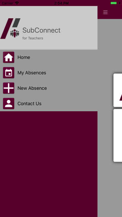 Emulate iPhone app SubConnect for Teachers using MyAndroid