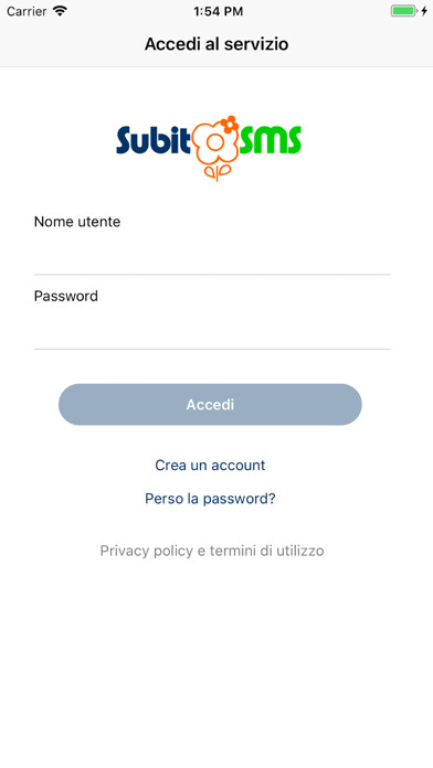Emulate iPhone app SubitoSMS using MyAndroid