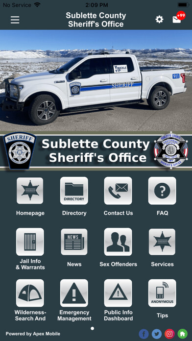 Emulate iPhone app Sublette County Sheriff using MyAndroid Emulate iPhone app Sublette County Sheriff using MyAndroid