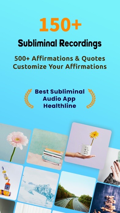 Emulate iPhone app Subliminal: Affirmations using MyAndroid