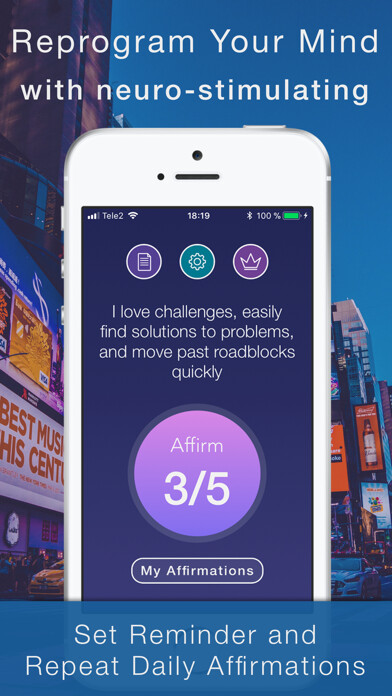 Emulate iPhone app Subliminal daily affirmations using MyAndroid Emulate iPhone app Subliminal daily affirmations using MyAndroid