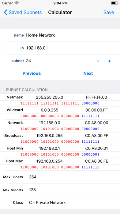 Run android online APK SubnetCalc from MyAndroid or emulate SubnetCalc using MyAndroid