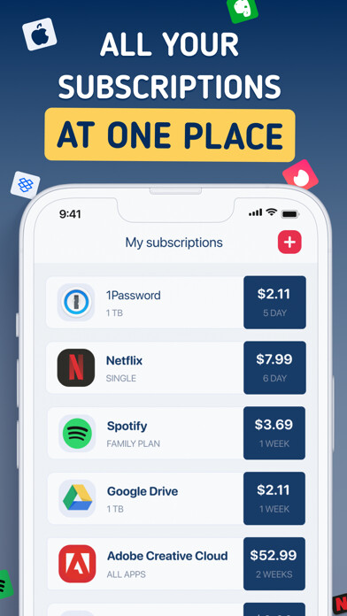 Emulate iPhone app SubsCrab Subscriptions Manager using MyAndroid Emulate iPhone app SubsCrab Subscriptions Manager using MyAndroid
