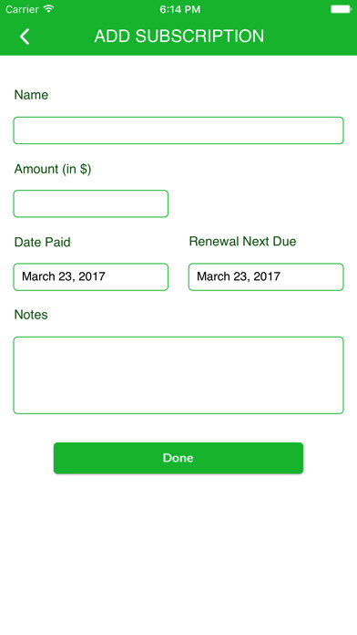 Emulate iPhone app Subscriptions Record using MyAndroid Emulate iPhone app Subscriptions Record using MyAndroid
