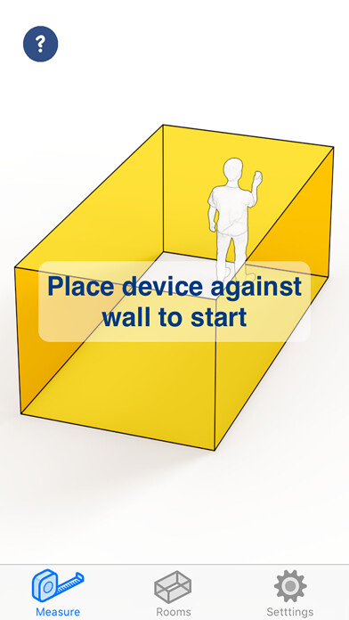 Emulate iPhone app Subspace - Measure rooms! using MyAndroid