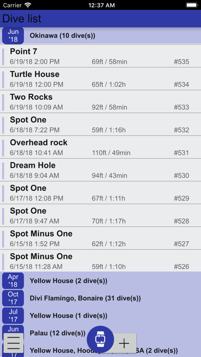 Emulate iPhone app Subsurface-mobile using MyAndroid