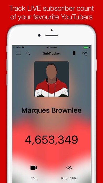 Emulate iPhone app Subtracker - live sub count using MyAndroid Emulate iPhone app Subtracker - live sub count using MyAndroid