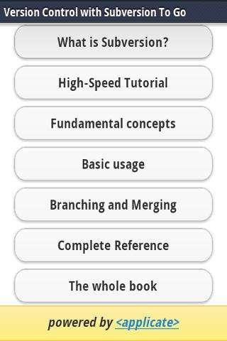 Run android online APK Subversion Documentation To Go from MyAndroid or emulate Subversion Documentation To Go using MyAndroid