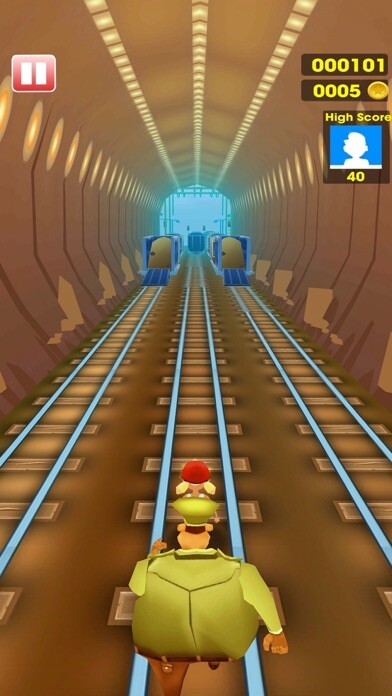 Emulate iPhone app Subway Cute Runner using MyAndroid