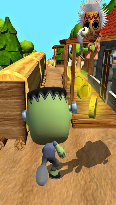 Emulate iPhone app Subway Safari Monsters using MyAndroid