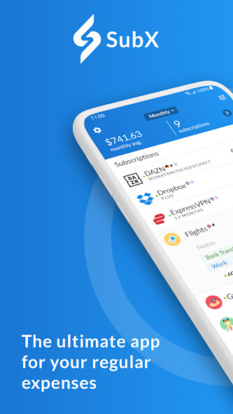 Run android online APK SubX - Subscription Manager from MyAndroid or emulate SubX - Subscription Manager using MyAndroid