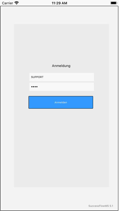 Emulate iPhone app SuccessFlowMS5332 using MyAndroid