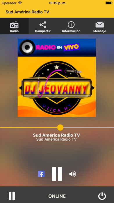 Emulate iPhone app Sud América Radio TV using MyAndroid