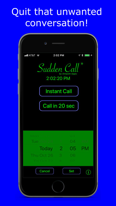 Emulate iPhone app Sudden Call using MyAndroid Emulate iPhone app Sudden Call using MyAndroid