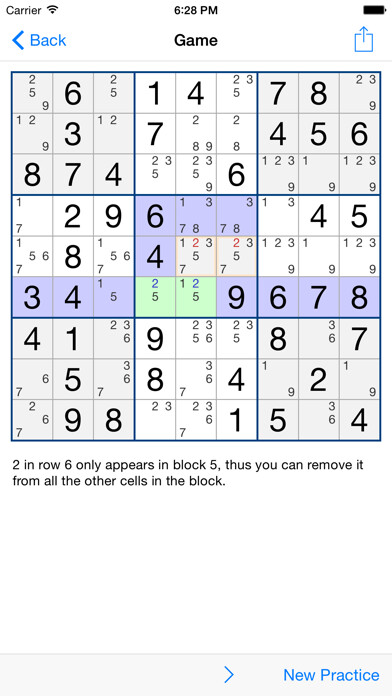 Emulate iPhone app Sudoku 101 (Free) using MyAndroid