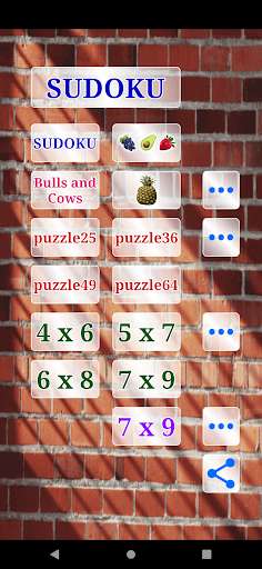 Run android online APK SUDOKU  ( 4 in 1 ) from MyAndroid or emulate SUDOKU  ( 4 in 1 ) using MyAndroid