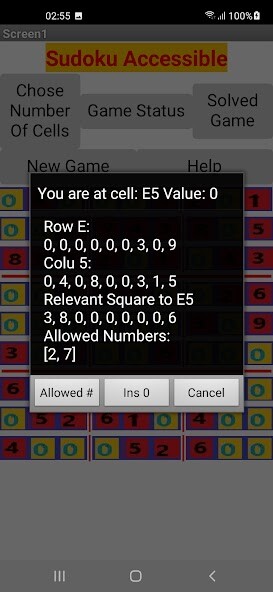 Run android online APK Sudoku Accessible from MyAndroid or emulate Sudoku Accessible using MyAndroid
