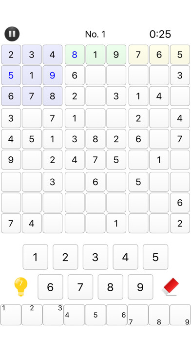 Emulate iPhone app Sudoku Challenges 1000 !! using MyAndroid