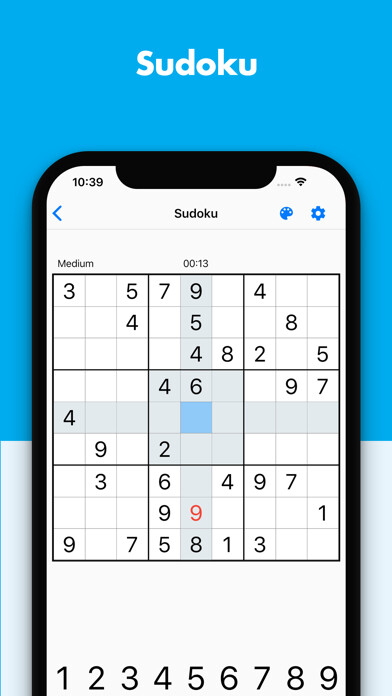 Emulate iPhone app Sudoku.fan - Sudoku puzzle using MyAndroid