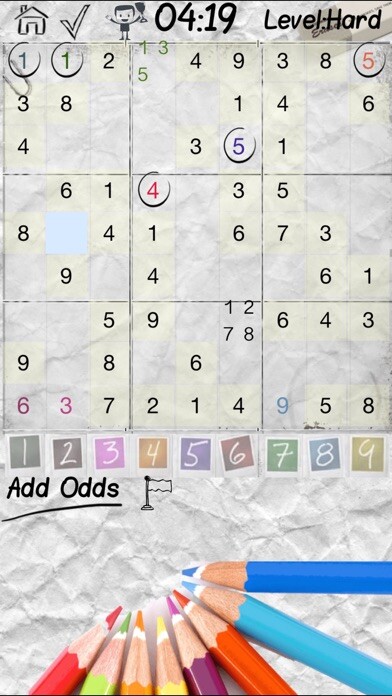 Emulate iPhone app Sudoku Forever using MyAndroid