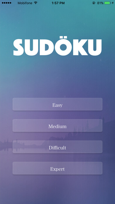 Emulate iPhone app Sudoku - game brain training using MyAndroid