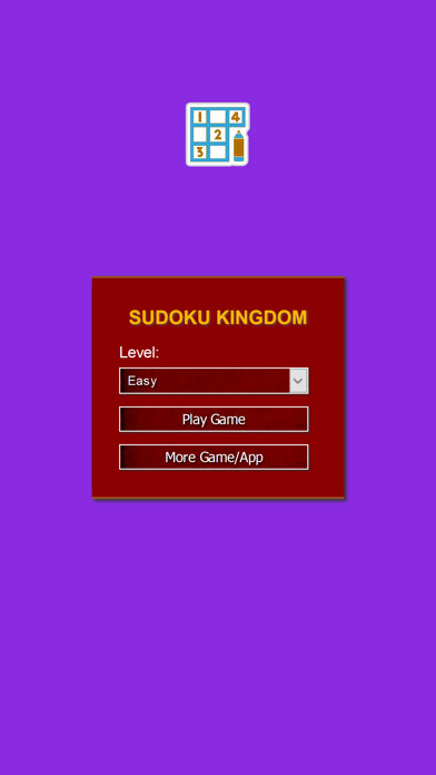 Emulate iPhone app Sudoku Kingdom - Master Puzzle using MyAndroid