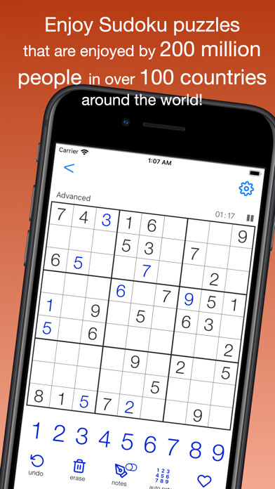Emulate iPhone app Sudoku - Logical Brain Puzzle using MyAndroid Emulate iPhone app Sudoku - Logical Brain Puzzle using MyAndroid