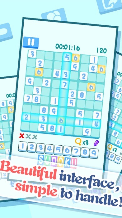 Emulate iPhone app Sudoku - math puzzle game using MyAndroid