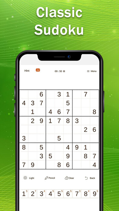 Emulate iPhone app Sudoku - Offline Classic Game using MyAndroid