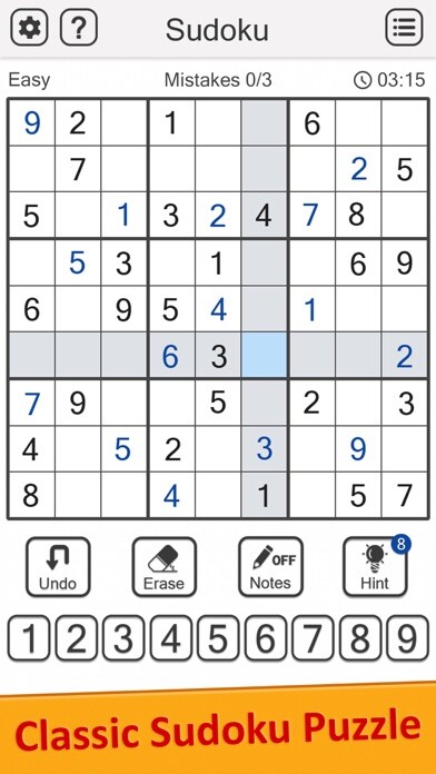 Emulate iPhone app Sudoku Puzzle - Classic Sudoku using MyAndroid Emulate iPhone app Sudoku Puzzle - Classic Sudoku using MyAndroid