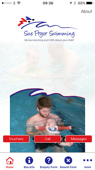 Run android online APK Sue Pryor Swimming App from MyAndroid or emulate Sue Pryor Swimming App using MyAndroid