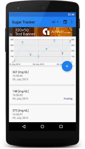 Emulate Android APK Sugar Tracker