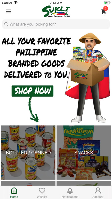 Emulate iPhone app Sukli - Filipino Grocery USA using MyAndroid Emulate iPhone app Sukli - Filipino Grocery USA using MyAndroid
