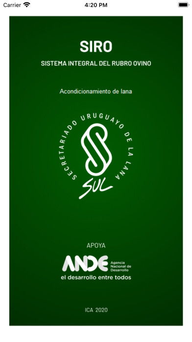 Emulate iPhone app SUL Acondicionamiento de lana using MyAndroid