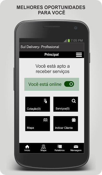 Run android online APK Sul Delivery - Profissional from MyAndroid or emulate Sul Delivery - Profissional using MyAndroid