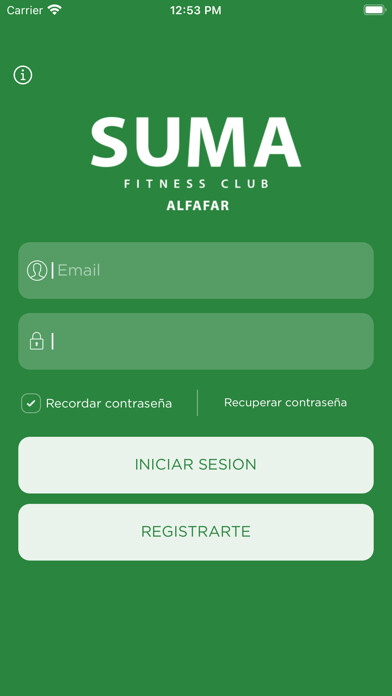 Emulate iPhone app SUMA Pádel Alfafar using MyAndroid