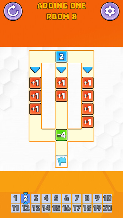 Emulate iPhone app Sumaze! Primary using MyAndroid