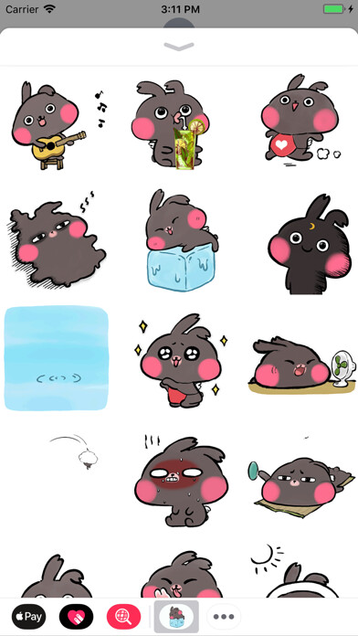 Emulate iPhone app Summer Bunny Animated Stickers using MyAndroid Emulate iPhone app Summer Bunny Animated Stickers using MyAndroid