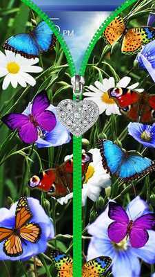 Emulate Android APK Summer, butterfly lock screen. Emulate Android APK Summer, butterfly lock screen.