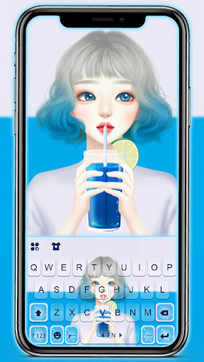 Run android online APK Summer Fashion Girl Keyboard Background from MyAndroid or emulate Summer Fashion Girl Keyboard Background using MyAndroid