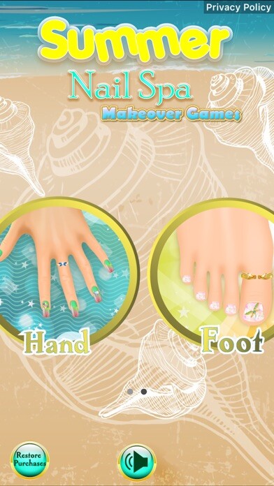 Emulate iPhone app Summer Nail Spa Makeover Games using MyAndroid