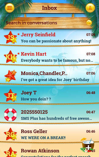 Emulate Android APK Summer SMS Theme Emulate Android APK Summer SMS Theme