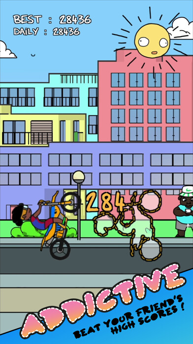 Emulate iPhone app Summer Wheelie using MyAndroid