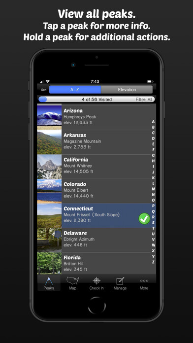 Emulate iPhone app Summit Seeker using MyAndroid