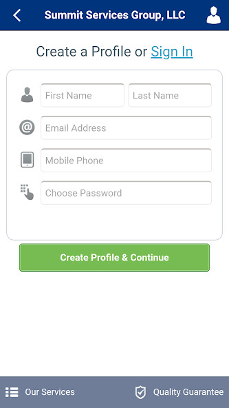 Run android online APK Summit Services Group from MyAndroid or emulate Summit Services Group using MyAndroid
