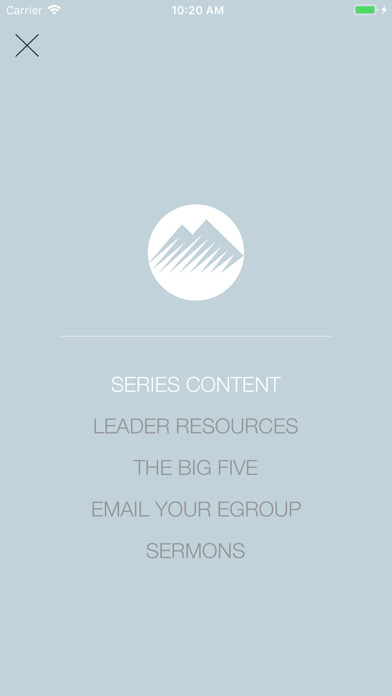 Emulate iPhone app Summit Small Groups using MyAndroid